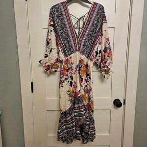 Umgee floral dress size large